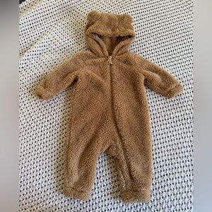 Old Navy tan baby sherpa one piece